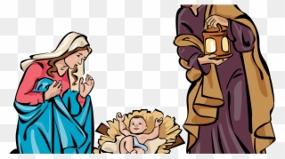 Nativity Display - Immagini Di Personaggi Del Presepe Colorata Clipart