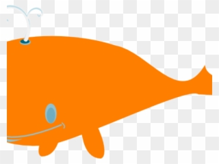Whale Clipart Orange - Sea - Png Download