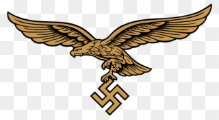 Nazi Symbol Metal Png Clip Library Stock - Luftwaffe Eagle Vector Transparent Png