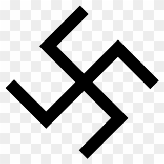 Swastika Nazism Party Symbol - Swastika Heart Clipart