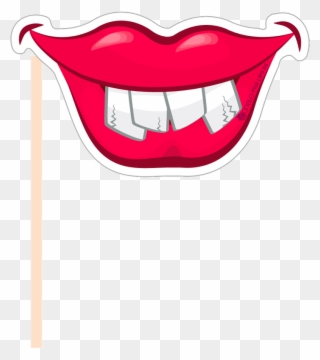 Lips Clipart Photo Booth Prop - Booth Mouth - Png Download