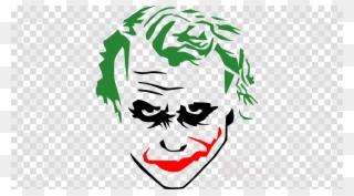 Joker Stencils Clipart Joker Batman Harley Quinn - Joker Stencil - Png ...