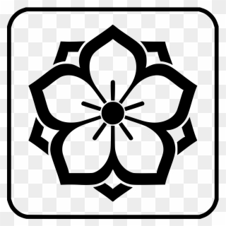 Big Image - Japanese Family Crest Flower Clipart
