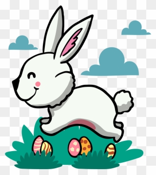 Drawn Bunny European Rabbit - Rabbit Clipart