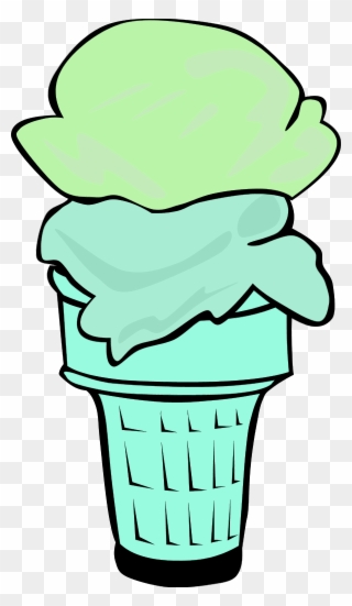 Ice Cream Cone For Fast Food Menu - Ice Cream Cone Clip Art - Png Download