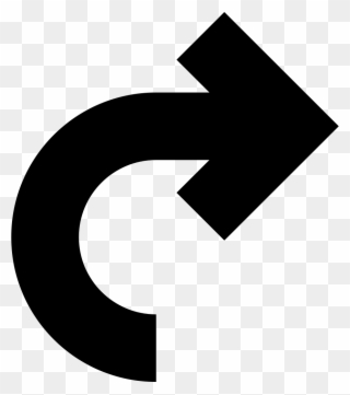Picture Of An Arrow Pointing Right - Curved Arrow To Right Clipart