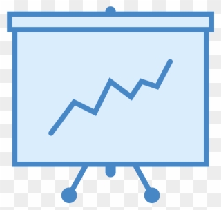 This Logo Is Rectangular, With A Line Chart And Statistics - Statistics Clipart