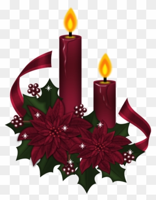 Velas & Lamparinas Christmas Tea, Christmas Clipart, - Pintura En Tela Manteles Navideños - Png Download