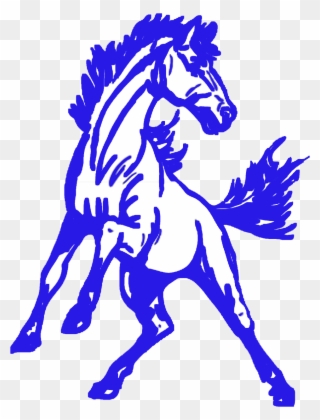 The Hesperia Christian Patriots Defeat The Lucerne - Allen East Mustangs Logo Clipart
