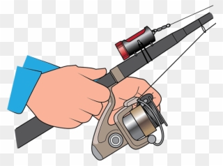 Hook Clipart Fishing Gear - Store Hook Fishing Rod - Png Download