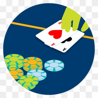 A Hand Is Seen Displaying A Pair Of Aces - Ontario Lottery And Gaming Corporation Clipart