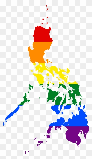 File Lgbt Flag Of - Lgbt Map Of The Philippines Clipart
