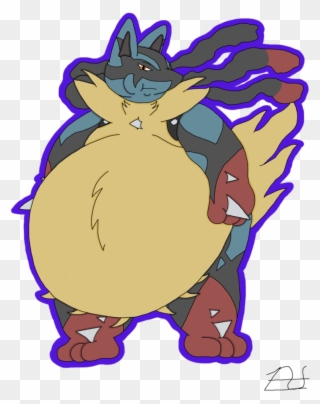Collection Of Free Lucario Fat Download On - Fat Mega Charizard X Clipart