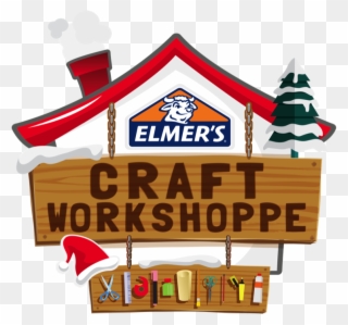 Craftworkshop Lockup - Elmer's Liquid School Glue, White, Washable, 32 Ounces Clipart