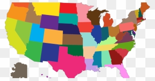 Most Popular Color By State Clipart