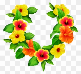 Flower Leaf Clip Art Flowers Transprent - Гавайский Венок Пнг - Png Download