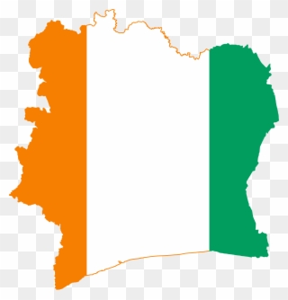 Ivory Coast Parliament Approves Constitution Change - Cote D Ivoire Flag Map Clipart
