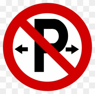 Regulatory Road Sign No Parking - No Parking Sign Ireland Clipart