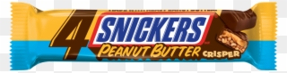Snickers Peanut Butter Crisper Candy Bar - Snickers Peanut Butter Crisper Clipart