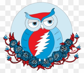 Owl Grateful Dead Shirt Clipart
