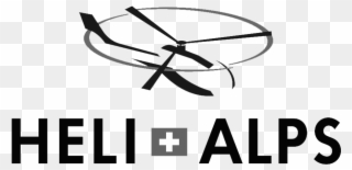 By Helicopter - Heli Alps Clipart