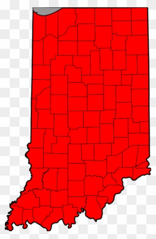 The Standard Time Act Of - Indiana Flag Map Clipart