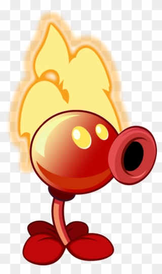 Image Fire Peashooter Old - Plants Vs Zombies Flame Pea Clipart