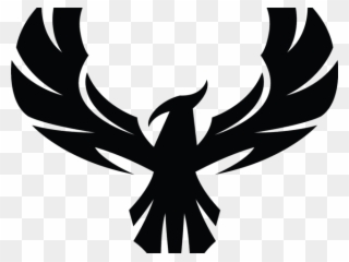 Phoenix Clipart Phoenix Silhouette - Eagle Logo Design Black And White - Png Download