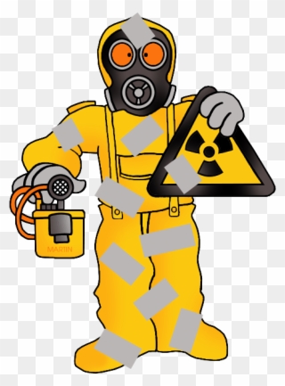 Nuke-tape Is Duct Tape On Steroids - Radioactive Suit Clipart - Png Download