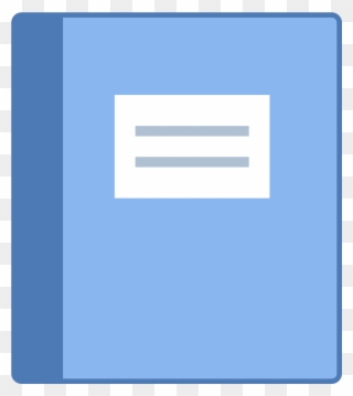 Moleskine Icon - Electric Blue Clipart