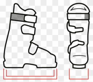 Sizeguide Ski Boots Clipart