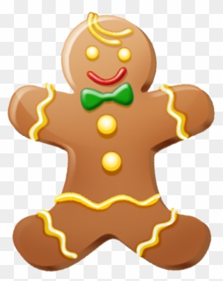 Gingerbread Clipart Playdough - Gingerbread Man Body Parts - Png Download