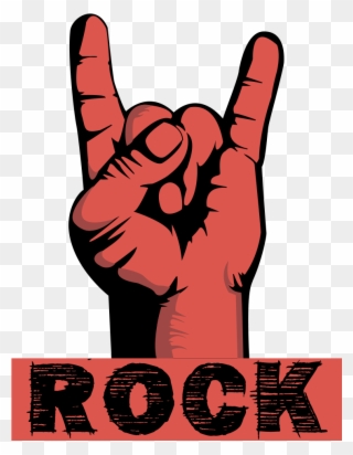 Rock Horns Png - Nostalgic Tin Sign Rock Clipart