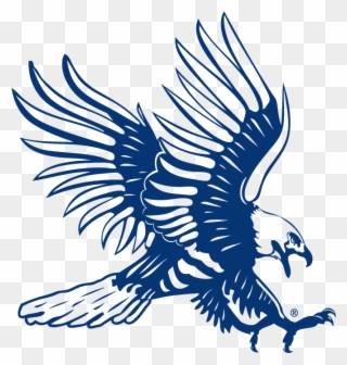 Athletic Hawk Blue - Dickinson State University Blue Hawks Clipart