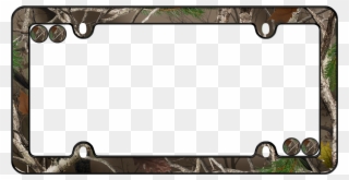View Larger - Camouflage Plastic License Plate Frame Clipart
