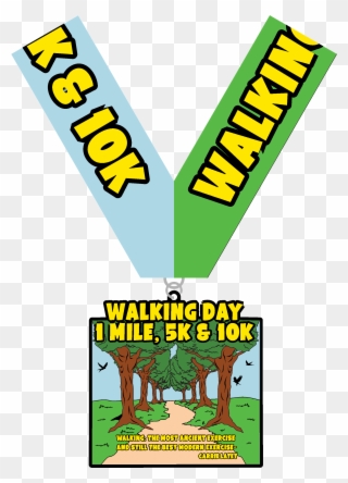 Walking Day 1 Mile, 5k & 10k - Poster Clipart