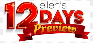 Ellen's 12 Days Of Giveaways 2018 Clipart
