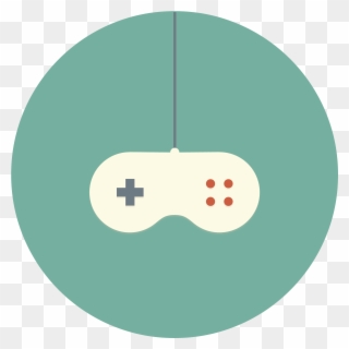Joystick Clipart Game Icon - Circle - Png Download
