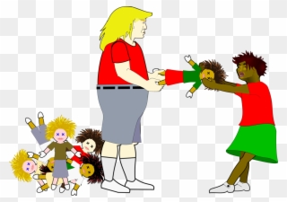 Clipart Greedy 2 People Fighting Clip Art People Fighting - Greedy Children Clipart - Png Download