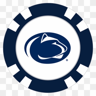 Penn State Nittany Lions Poker Chip Ball Marker - Penn State Clipart