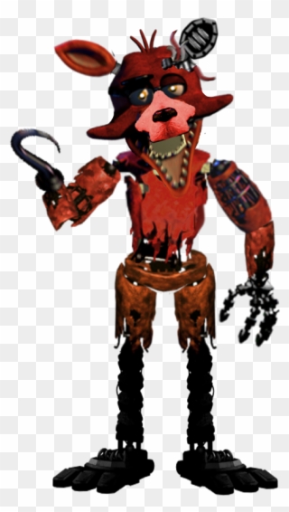 Withered Foxy1 - Foxy Five Night At Freddy's 2 Clipart