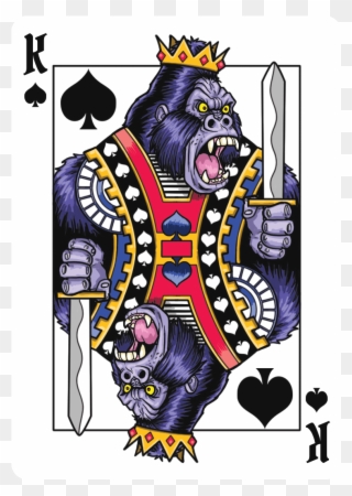 Gorilla Deck Playing Cards - Playing Card Clipart