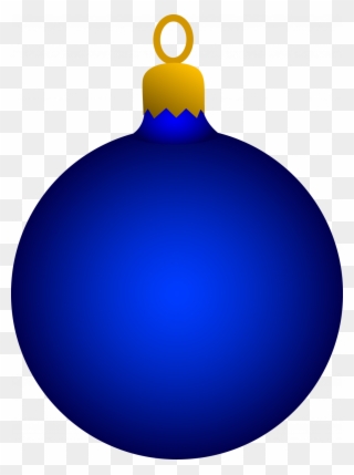 Uncategorized ~ Blue Christmas Tree Ornament Free Clip - Christmas Ornament Clipart - Png Download