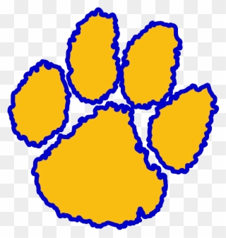 North Lamar Panther Paw Clipart