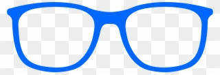 A Crisp Design - Black Frame Glasses Png Clipart