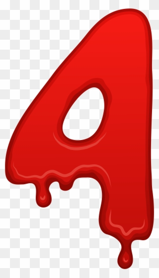 Bloody Number Four Png Clip Art Imageu200b Gallery - Bloody Number 4 Transparent Png