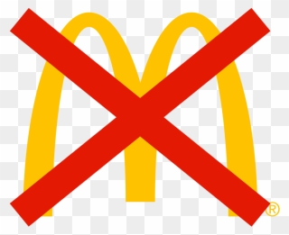 Mcdonalds Sign With An X Clipart