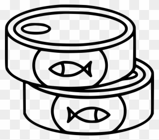 Sardines Drawing Canned Fish - Canned Food Clipart Png Transparent Png
