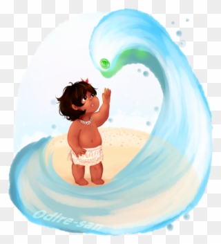 Choseen By The Ocean Odire San On - Baby Moana And The Ocean Clipart