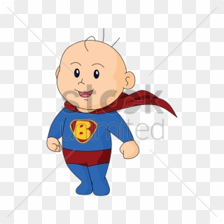 Super Man Baby Cartoon Clipart